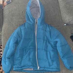 Kids Blue Puffer Jacket size 5/6